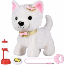 Walking Toy Dog Barking Tail Wagging Remote Control Plush Electronic Interactive Dog Realistic Stuffed Puppy Toy Pet Toys Gif...