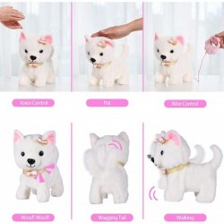 Walking Toy Dog Barking Tail Wagging Remote Control Plush Electronic Interactive Dog Realistic Stuffed Puppy Toy Pet Toys Gif...