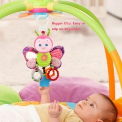 Baby Hanging Rattles Toys for 0-18 Months with Teether Clip on Toy for Stroller Car Seat or Activity Gym Newborn Toys Soft Ca...