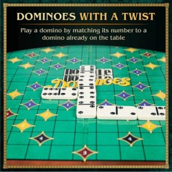 Games Double Double Dominoes Game with Board Enjoy this variation of Mexican Train Game with a Twist $46.15 Domino & Tile Games