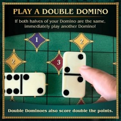 Games Double Double Dominoes Game with Board Enjoy this variation of Mexican Train Game with a Twist $46.15 Domino & Tile Games