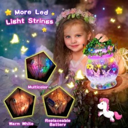 Light up Unicorn Terrarium Kit for Kids Unicorn Gifts for Girls 3 4 5 6 7 8 Create Your Own Garden Kit Unicorn Stuff DIY Nigh...