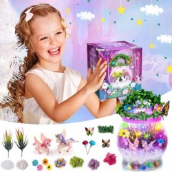 Light up Unicorn Terrarium Kit for Kids Unicorn Gifts for Girls 3 4 5 6 7 8 Create Your Own Garden Kit Unicorn Stuff DIY Nigh...