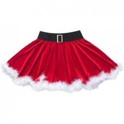 Kids Girls Christmas Skirt Santa Costume Children Skater Skating Dance Tutu Skirt Holiday Dress up $16.52 Kids' Costumes