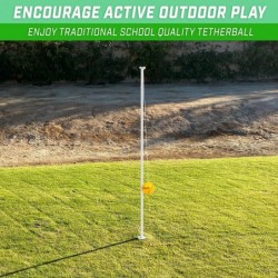 Backyard Tetherball Game - Full Size Outdoor Tetherball $84.90 Play Sets & Playground Equipment