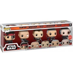 POP! Star Wars: The Bad Batch Vinyl Figure 5 Pack Exclusive Pop $84.66 Action Figures