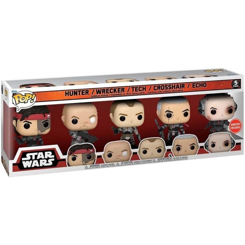 POP! Star Wars: The Bad Batch Vinyl Figure 5 Pack Exclusive Pop $84.66 Action Figures