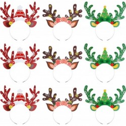 9Pcs Christmas Reindeer Antlers Headband Deer Antler Headband Headpiece Accessories for Christmas Halloween Party Cosplay Cos...