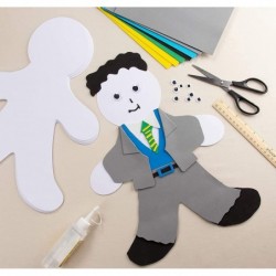 36 Pack Cardstock Paper People Cutouts for DIY Crafts Art Projects (16 x 12 in) $26.48 Kids' Drawing & Writing Boards