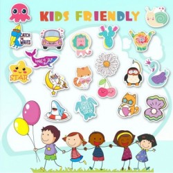 Water Bottle Stickers for Kids 200 Pcs Waterproof Vinyl Stickers for Water Bottles Stickers Pack for Kids Cute Stickers for S...