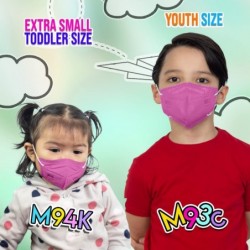 10 Pack M94k Extra Small Comfortable Child Face Mask Disposable Breathable Mask Cool Kids Colors Made in USA $29.74 Kids' Dre...