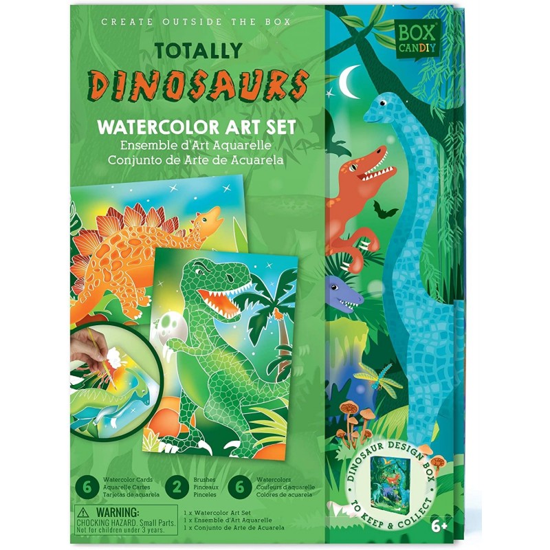 Totally Dinosaurs Watercolor Art Set in Keepsake Box to Make and Display $30.99 Kids' Drawing & Writing Boards