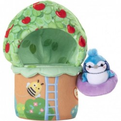 by Original Squishmallows Deluxe Tiptop Treehouse Playscene - Includes 2-Inch Babs The Blue Jay Plush Ladybug Dress Bird’s Ne...