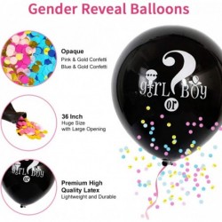 Gender Reveal Party Supplies 105 Pieces Baby Gender Reveal Decorations kit with 36'' Gender Reveal Balloon Pink and Blue Ball...