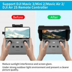 Sun Hood Sunshade for DJI Mini 3 Pro / Mini 2 / Mavic 3/ Mavic Air 2/DJI Air 2S Drone Controller Accessories for 4.4-7.1 inch...