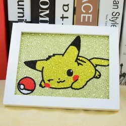 DIY 5D Diamond Painting Kits for Kids /Diamond Art for Kids with Wooden Frame (Suitable for Children/Beginners) (Pikaqiu2) $3...