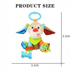 Hanging Car Seat Stroller Toys with Teether for Babies 6 to 12 Months Soft Plush Toy Dog Design for Crib Mobile Baby Soothing...