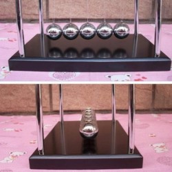 Newtons Cradle Steel Pendulum Balls with ABS Plastic Base Science Physical Stress Relief Toy for Home Office Desktop Decorati...