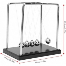 Newtons Cradle Steel Pendulum Balls with ABS Plastic Base Science Physical Stress Relief Toy for Home Office Desktop Decorati...