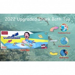 Shark Grabber Baby Bath Toys - 2022 Upgraded Blue Shark with Teeth Biting Action Include 4 Toy Fish Bath Toys for Kids Boys G...