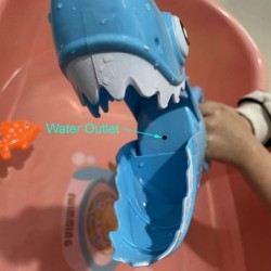 Shark Grabber Baby Bath Toys - 2022 Upgraded Blue Shark with Teeth Biting Action Include 4 Toy Fish Bath Toys for Kids Boys G...