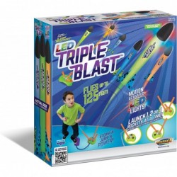 Jump Rocket® LED Triple Blast with Launch Pad and 3 Foam Rockets Great for Glow in The Dark Outdoor Play $45.26 Toy Foam Blas...