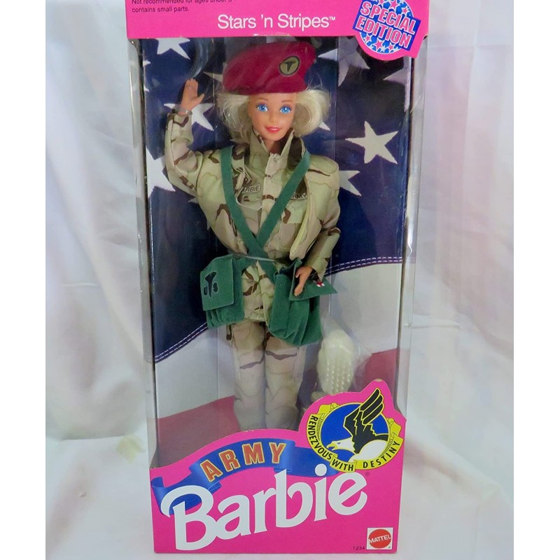 ARMY DOLL Special Edition STARS 'n STRIPES w Army Outfit & More (1992) $76.10 Dolls