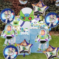 8Pcs Toy Story Party Foil Balloons Buzz Lightyear Birthday Party Decorations Supplies $17.67 Kids' Party Decorations