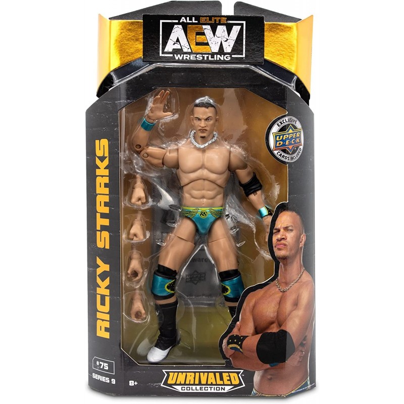 Ricky Starks - AEW Unrivaled 9 Toy Wrestling Action Figure $33.93 Action Figures