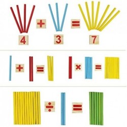 Counting Number Blocks and Sticks | Montessori Toys for Kids Learning| Homeschool Supplies for Math manipulatives | Toddlers ...