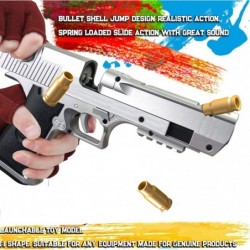 Toy Gun Soft Bullet with 60 PCS EVA Foam Soft Bullets 4 Magazines and Goggles Cool Toys Pistol Shell Ejecting Shooting Games ...