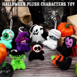 24 Pieces Halloween Mini Plush Toy 2.4 Inch Plush Doll Toy Halloween Plush Characters Toy with 8 Halloween Characters for Hal...