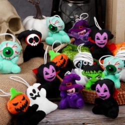 24 Pieces Halloween Mini Plush Toy 2.4 Inch Plush Doll Toy Halloween Plush Characters Toy with 8 Halloween Characters for Hal...