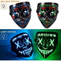 Halloween Scary Mask LED Mask LED Purge Mask [3PACK] LED Light Up Mask EL Wire Light Up for Festival Cosplay Halloween Costum...