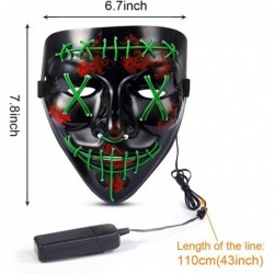 Halloween Scary Mask LED Mask LED Purge Mask [3PACK] LED Light Up Mask EL Wire Light Up for Festival Cosplay Halloween Costum...