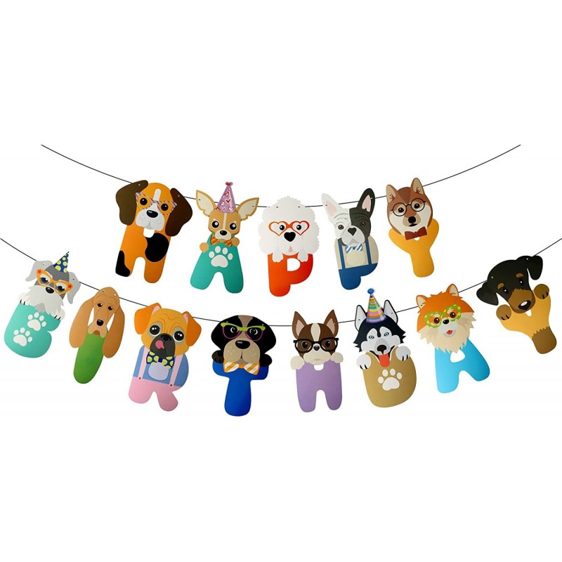 Dog Themed Birthday Party Supplies Dog Party Decorations Happy Birthday Banner Dogs Dog Party Decorations Puppy Birthday Bann...