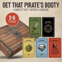 Get That Pirate's Booty Card Game Fun 2-6 Player Family-Friendly Card Game for Adults Teens & Kids a Fun Pirate Themed Game a...