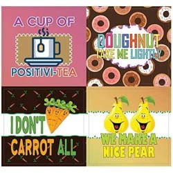 Hilarious Delicious Food Puns Stickers (20-Sheet) – Funny Gift Stickers for Kids – Awesome Stocking Stuffers Gifts for Boys &...