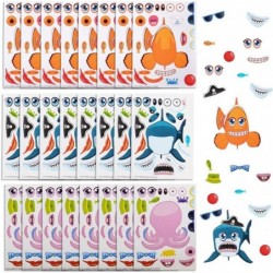 Make Your Own Sea Life Sticker Assortment Set of 24 Sheets Unique Arts ‘n Crafts Activity Supplies Kit for Kids Sticker Prize...