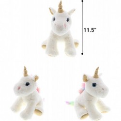 White & Gold Unicorn Stuffed Animal Plush Kids & Adults Huggable Rainbow Unicorn Cuddle Gifts Cute Stuffed Animals for Toddle...