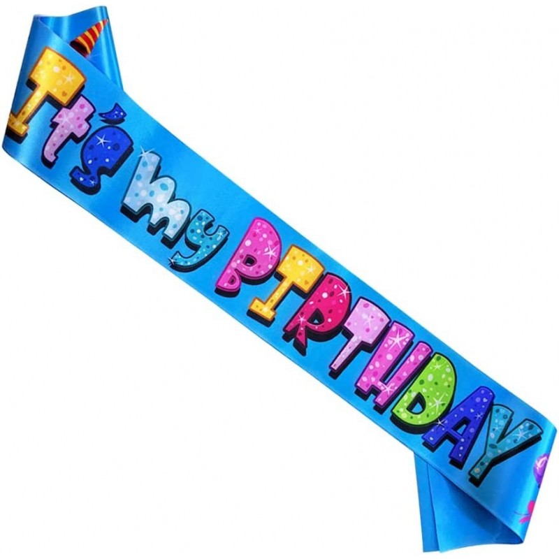 ‘It's My Birthday' Sash for Kids Multicolor Birthday Sash for Girls and Boys Birthday Party Decorations and Supplies Birthday...