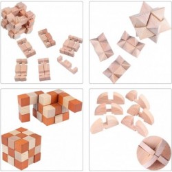 Brain Teaser Puzzle for Kids Adults Puzzle Games Wooden and Metal 3D Unlock Interlocking Puzzle Educational Toy 28Pcs $48.77 ...