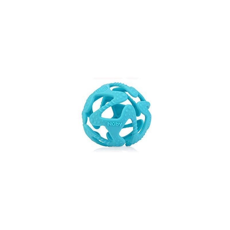 100% Silicone Tuggy Teether Ball 6 Months+ (Aqua) $15.40 Baby Teether Toys