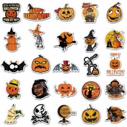 Halloween Stickers 50 Pcs Witch Pumpkin Skeleton Stickers Waterproof Stickers Halloween Decorations Party Supplies $14.03 Kid...