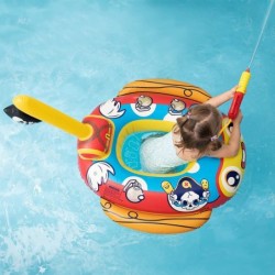 Pool Float for Kids Pirate Boat Pool Float Kids with Water Gun Inflatable Toddler Pool Float for Swimming Pool Toy for Ages 2...