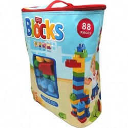 88PCS Big Building Blocks with Blue Building Bag Educational STEM Toys Gift for Kids and Toddlers $43.40 Toy Stacking Block Sets