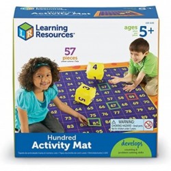 Hundred Activity Mat - 57 Pieces Ages 5+ Math Learning Games for Kids Educational and Fun Games for Kids $61.11 Early Develop...