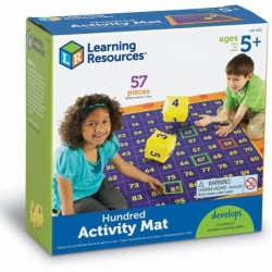 Hundred Activity Mat - 57 Pieces Ages 5+ Math Learning Games for Kids Educational and Fun Games for Kids $61.11 Early Develop...