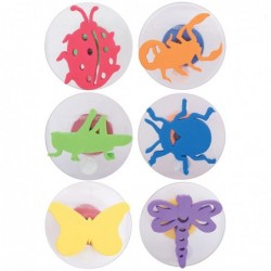 Giant Stampers - Insects - Set 1 - Set of 6 - Easy to Hold Foam Stamps for Kids - Arts and Crafts Stamps for Displays Posters...