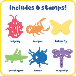 Giant Stampers - Insects - Set 1 - Set of 6 - Easy to Hold Foam Stamps for Kids - Arts and Crafts Stamps for Displays Posters...